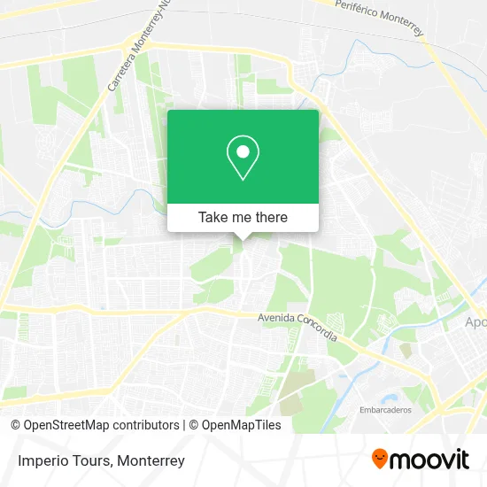 Imperio Tours map
