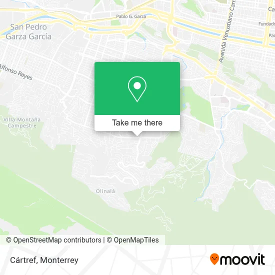 Cártref map