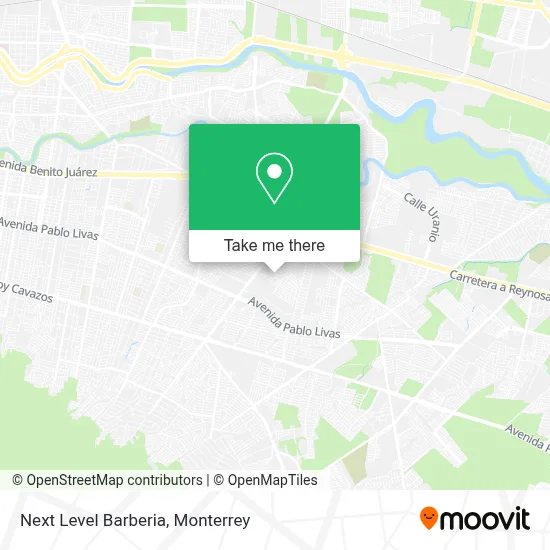 Next Level Barberia map