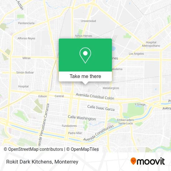 Rokit Dark Kitchens map