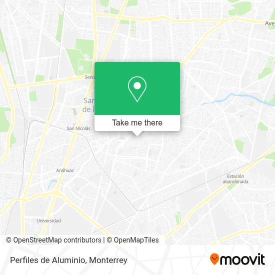 Perfiles de Aluminio map