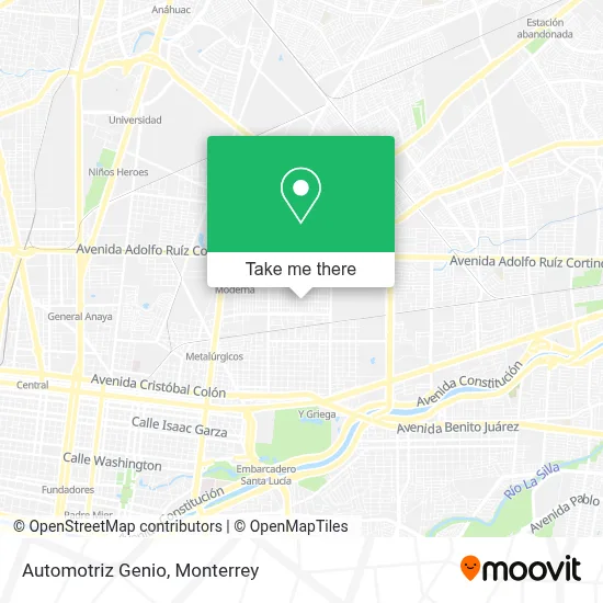 Automotriz Genio map