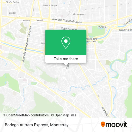 Bodega Aurrera Express map