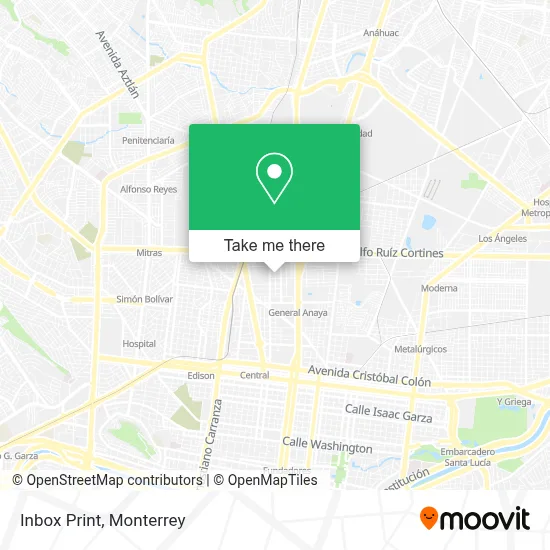 Inbox Print map