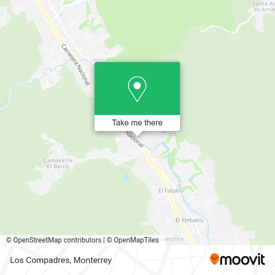 Los Compadres map