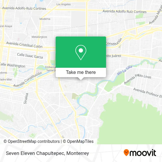 Seven Eleven Chapultepec map