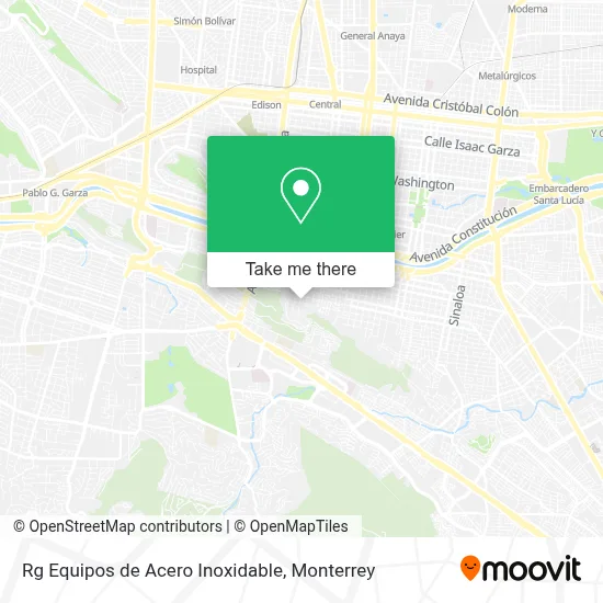 Rg Equipos de Acero Inoxidable map