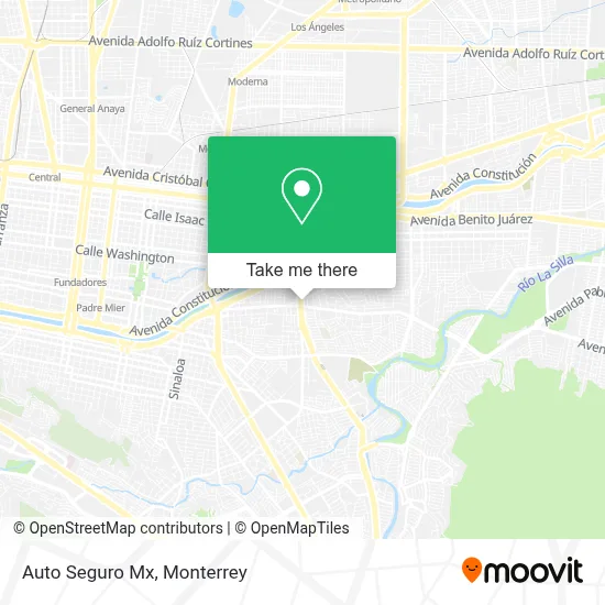 Auto Seguro Mx map