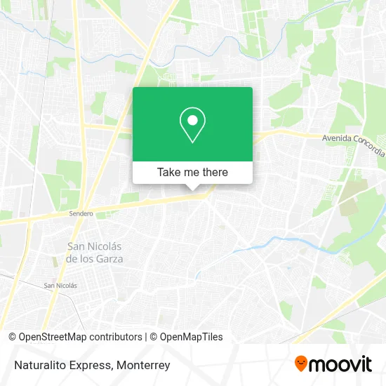 Naturalito Express map