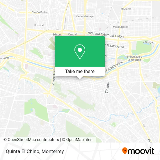 Quinta El Chino map