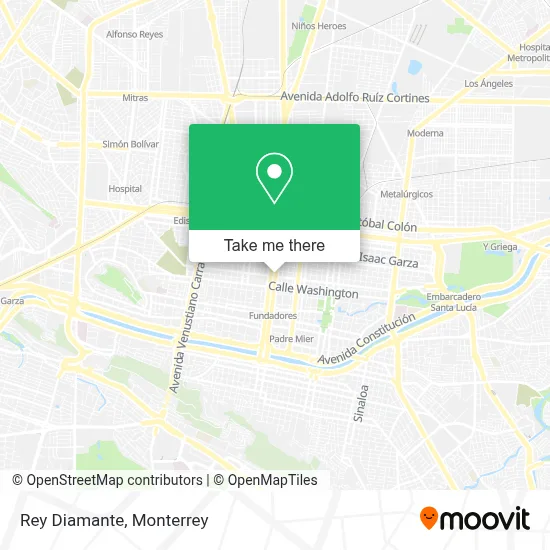 Rey Diamante map