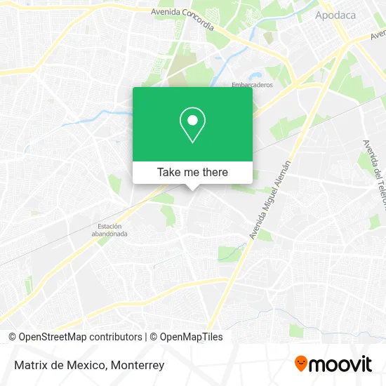 Matrix de Mexico map