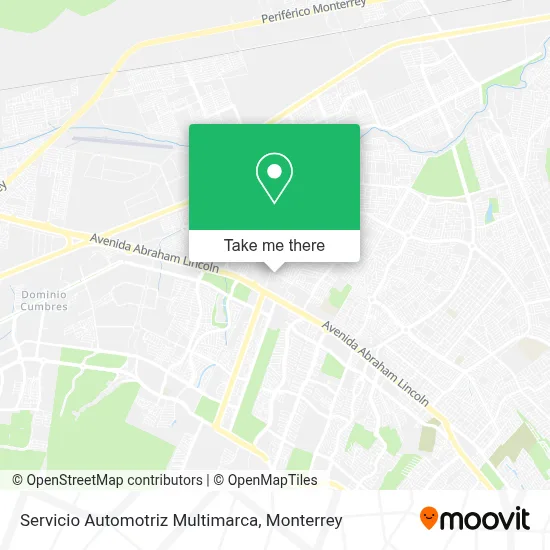 Servicio Automotriz Multimarca map