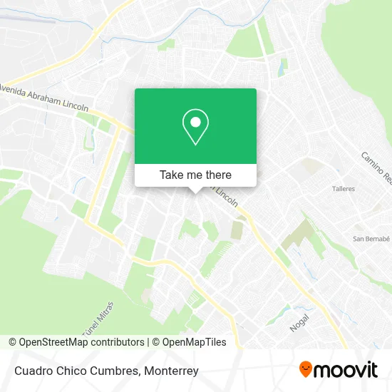 Cuadro Chico Cumbres map