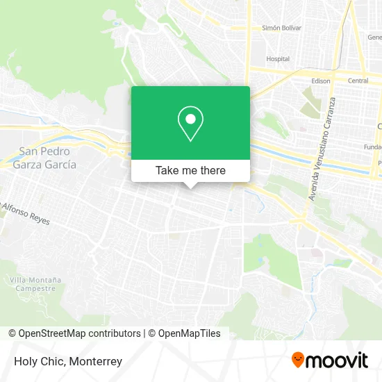 Holy Chic map