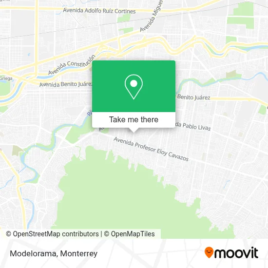 Modelorama map