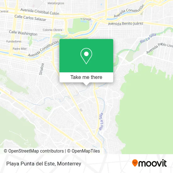 Playa Punta del Este map