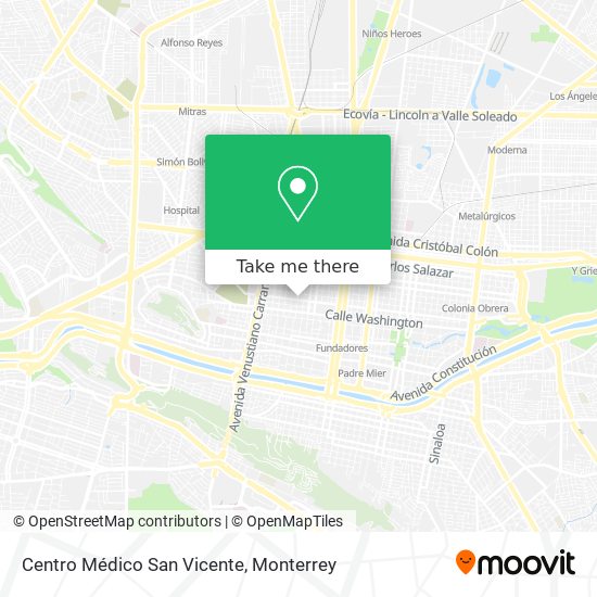 Centro Médico San Vicente map