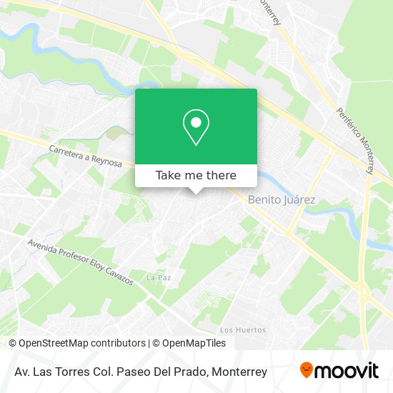 Mapa de Av. Las Torres Col. Paseo Del Prado