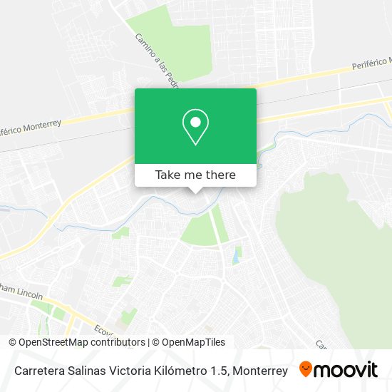 Carretera Salinas Victoria Kilómetro 1.5 map