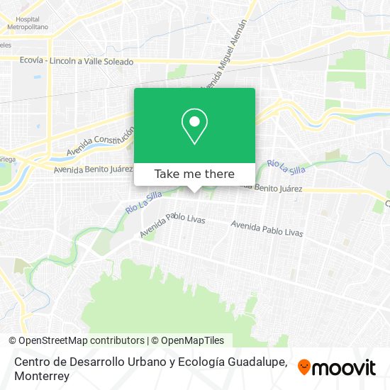 Centro de Desarrollo Urbano y Ecología Guadalupe map