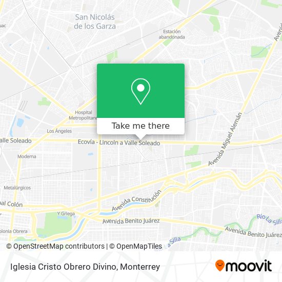 Iglesia Cristo Obrero Divino map