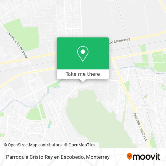 Parroquia Cristo Rey en Escobedo map