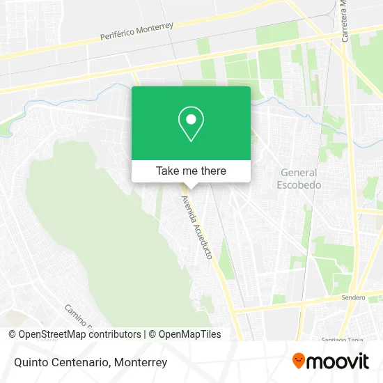 Quinto Centenario map