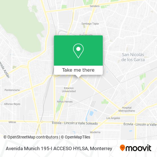 Avenida Munich 195-I ACCESO HYLSA map