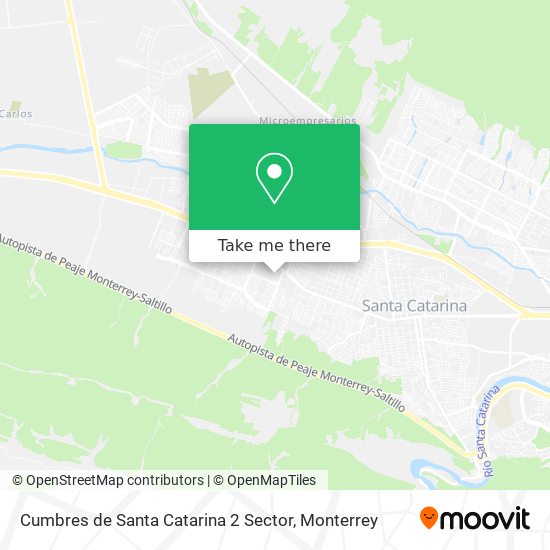 Cumbres de Santa Catarina 2 Sector map