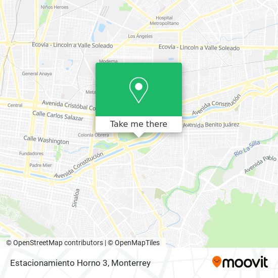 Estacionamiento Horno 3 map