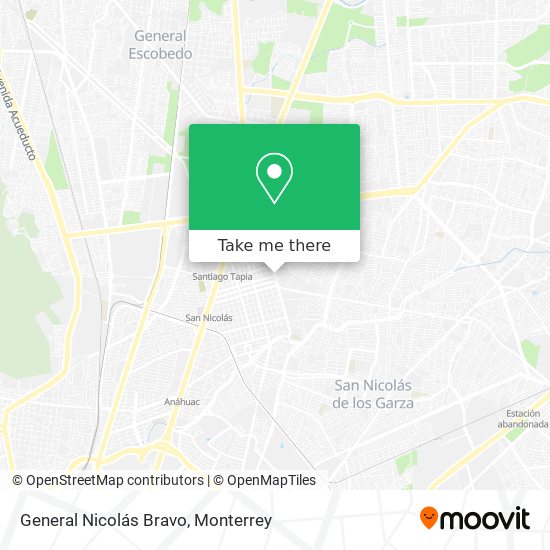 General Nicolás Bravo map