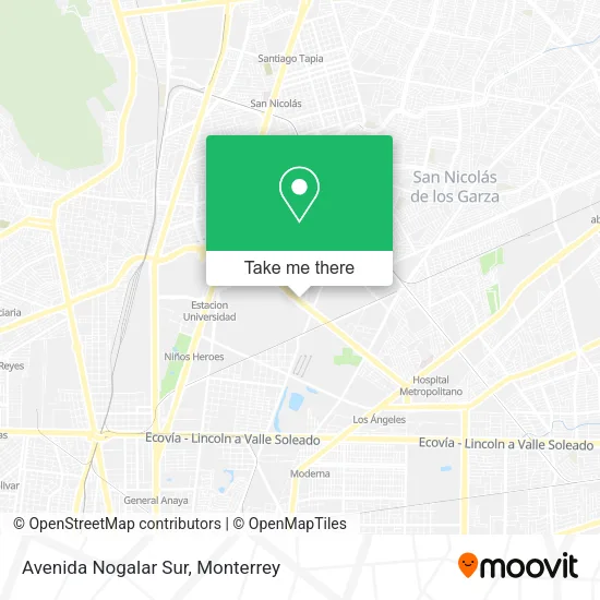 Avenida Nogalar Sur map