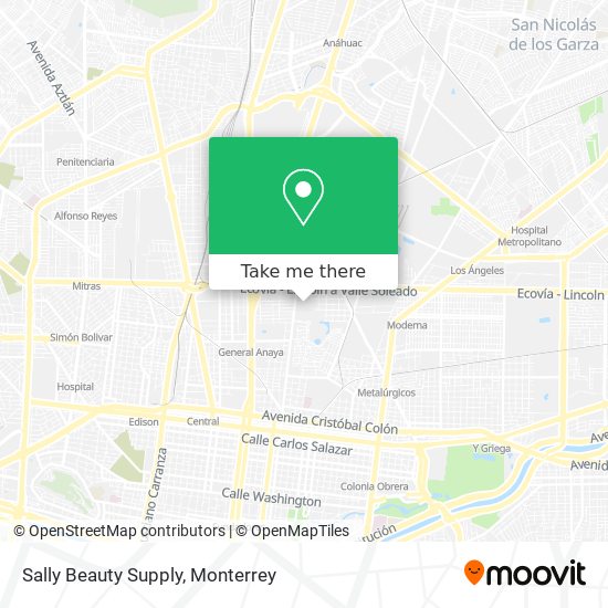 Sally Beauty Supply map