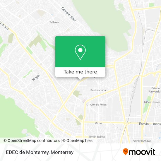 EDEC de Monterrey map