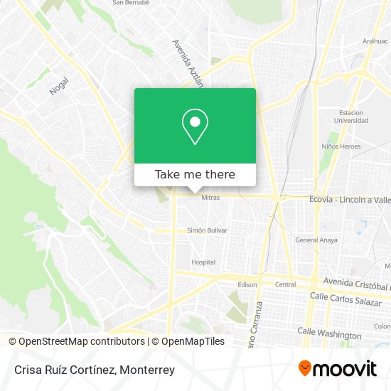Crisa Ruíz Cortínez map