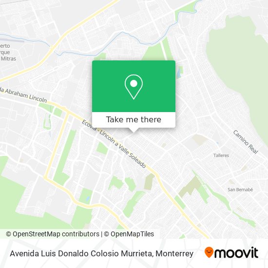 Mapa de Avenida Luis Donaldo Colosio Murrieta