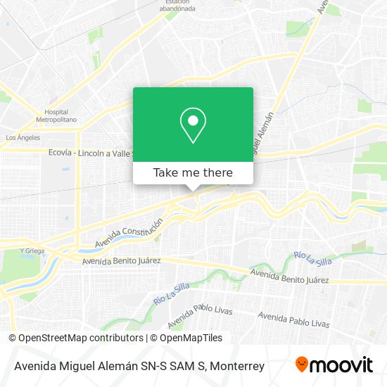 Avenida Miguel Alemán SN-S SAM S map