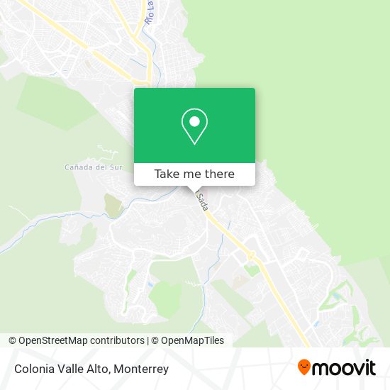 Colonia Valle Alto map