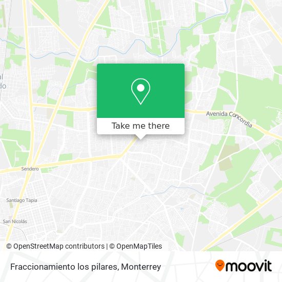 Mapa de Fraccionamiento los pilares