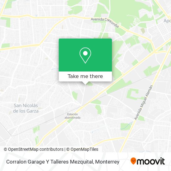 Corralon Garage Y Talleres Mezquital map