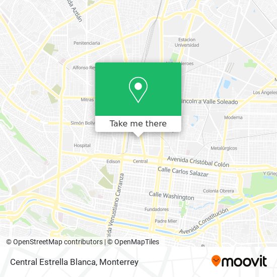 Mapa de Central Estrella Blanca