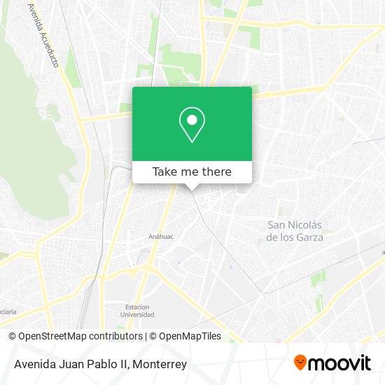 Avenida Juan Pablo II map