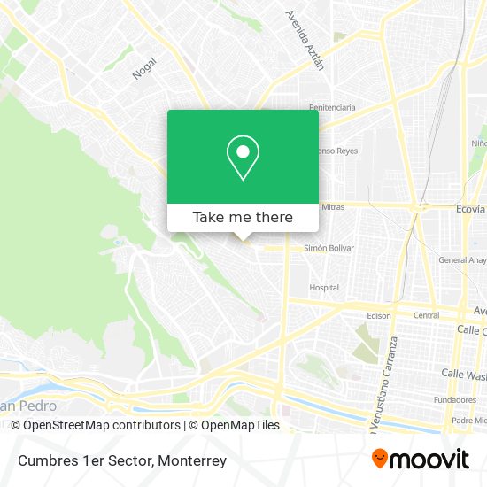 Mapa de Cumbres 1er Sector