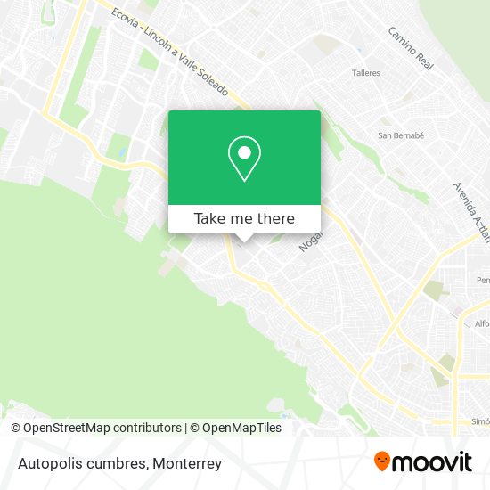 How to get to Autopolis cumbres in Monterrey by Bus?