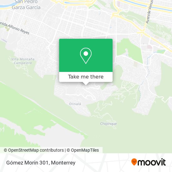 Mapa de Gómez Morin 301