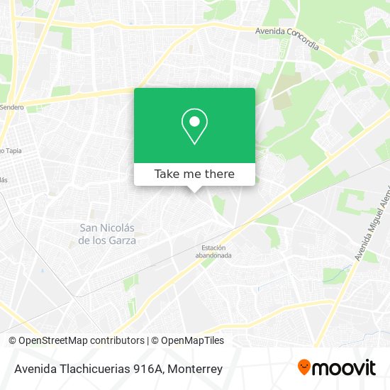 Avenida Tlachicuerias 916A map