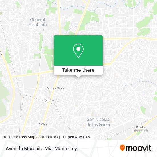 Avenida Morenita Mia map