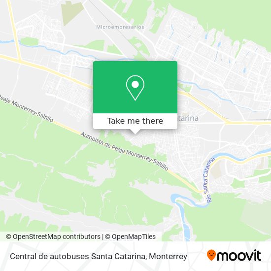 Central de autobuses Santa Catarina map