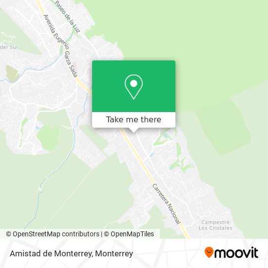 Mapa de Amistad de Monterrey